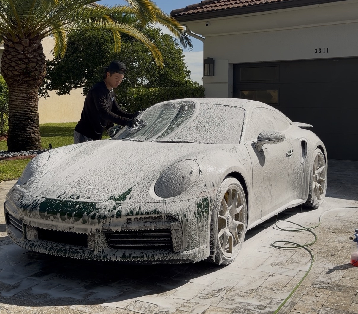 William detailing a Porsche 911 in Miami — William's Auto Detailing